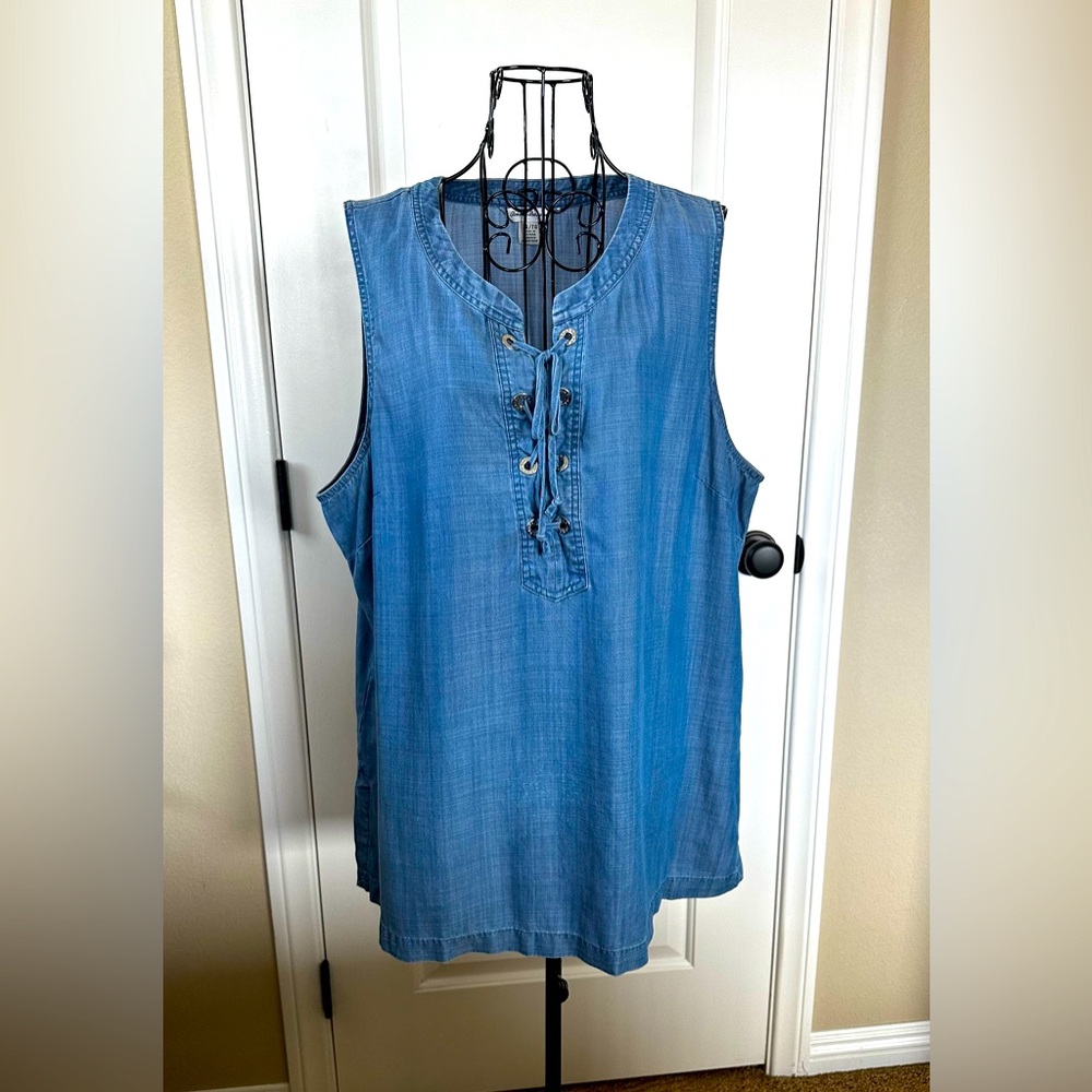 Tommy Bahama Soft Chambray Tunic Top